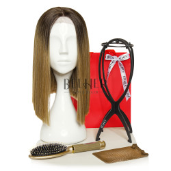 Kit Brigitte - Peruca, Stativ Peruca, Fileu, Perie Gold