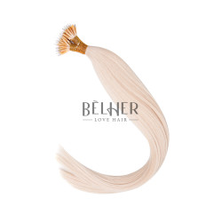 Extensiile Nano-Ring din Par Rusesc 100% natural remy, blond platinat