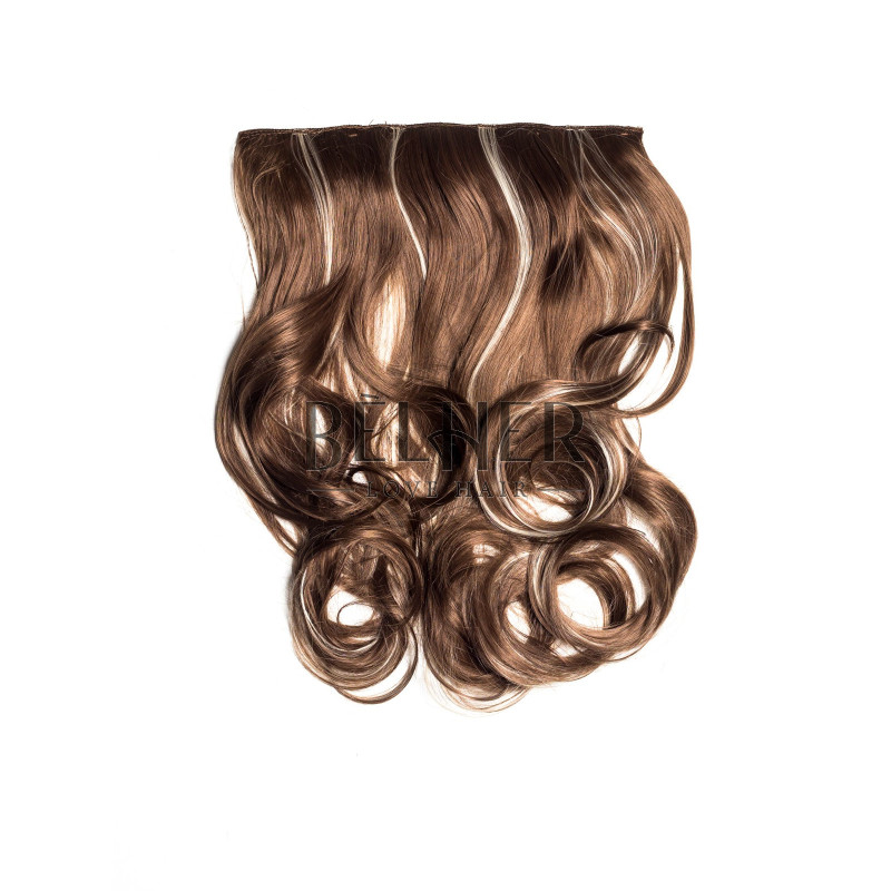 Castaniu Cu Suvite Tresa Clip-On Ondulat Castaniu Cu Suvite Tresa Clip-On Ondulat