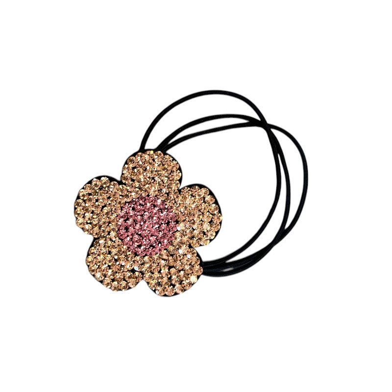 Hair Elastic With Flower And Crystals Hair Elastic With Flower And Crystals