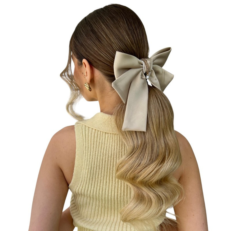 Cream Voile Bow Hair Clip Cream Voile Bow Hair Clip