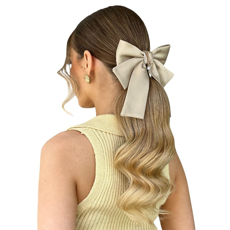 Cream Voile Bow Hair Clip Cream Voile Bow Hair Clip
