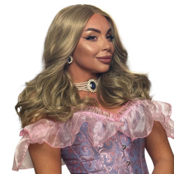 Peruca Antonia, realizată din păr sintetic termorezistent