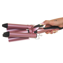 Triple waving Curling iron cu LCD, 25 mm| BELHER Triple waving Curling iron cu LCD, 25 mm| BELHER
