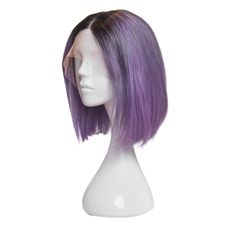 Natural wig AMELIA Purple Natural wig AMELIA Purple