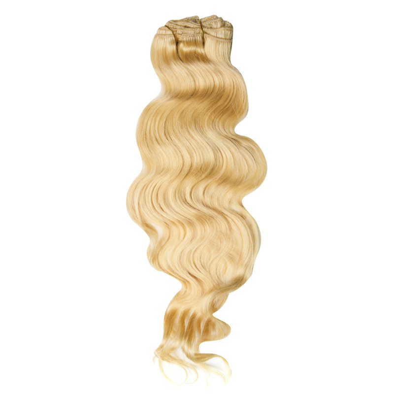 Premium Wavy Clip-On Extensions Light Blonde Premium Wavy Clip-On Extensions Light Blonde
