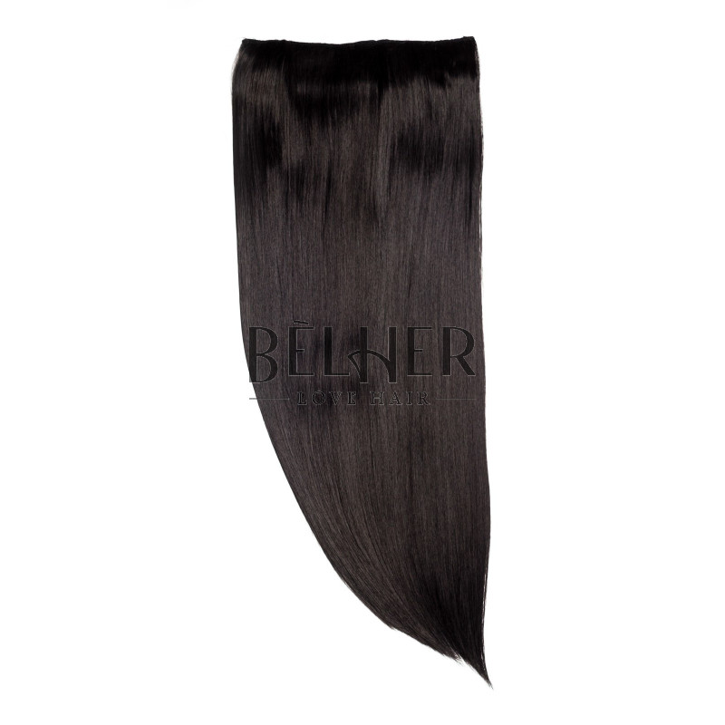 Negru Natural Tresa Clip-On