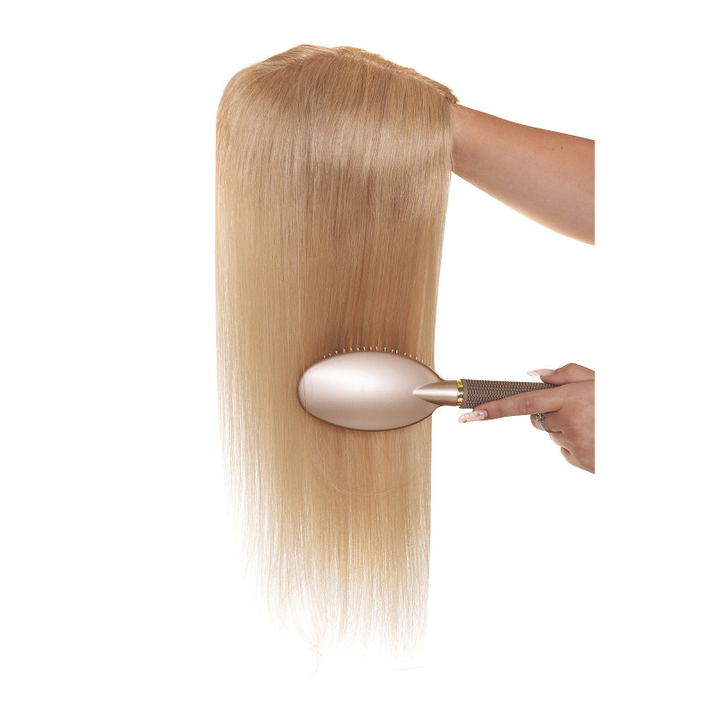 Peruca Partiala Naturala Monofilament 50cm Blond Luminos Peruca Partiala Naturala Monofilament 50cm Blond Luminos