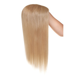 Peruca Partiala Naturala Monofilament 50cm Blond Luminos Peruca Partiala Naturala Monofilament 50cm Blond Luminos
