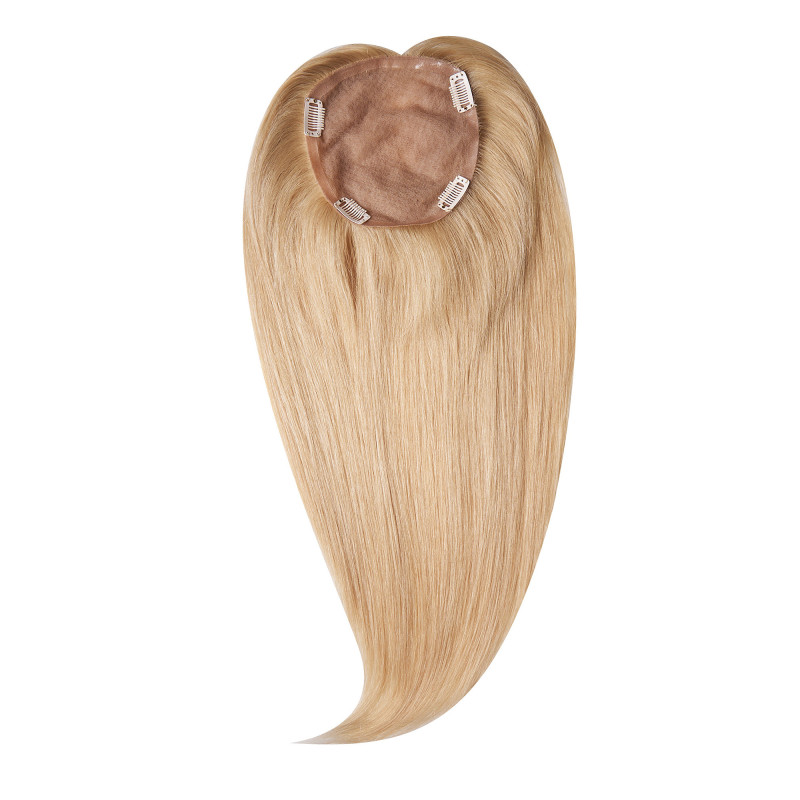 Peruca Partiala Naturala Monofilament 50cm Blond Luminos Peruca Partiala Naturala Monofilament 50cm Blond Luminos