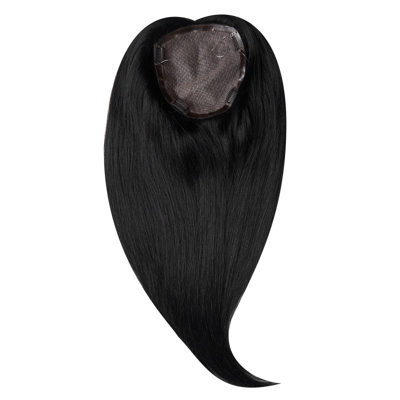 Peruca Partiala Naturala Monofilament 50cm Negru Intens Peruca Partiala Naturala Monofilament 50cm Negru Intens