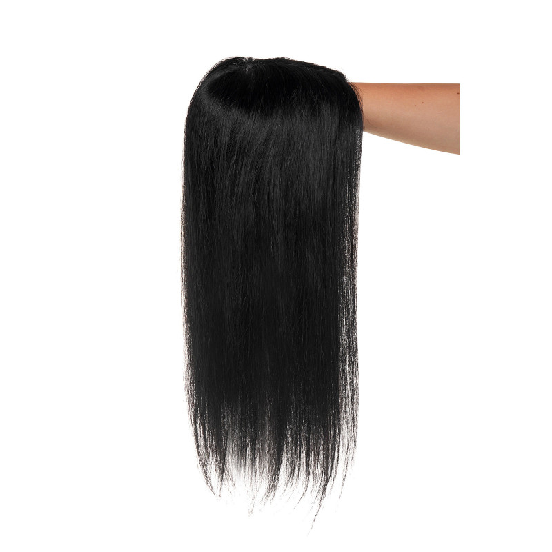 Peruca Partiala Naturala Monofilament 50cm Negru Intens Peruca Partiala Naturala Monofilament 50cm Negru Intens
