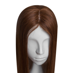 Partial Virgin Natural Hair Wig 40cm Natural Brunette Partial Virgin Natural Hair Wig 40cm Natural Brunette