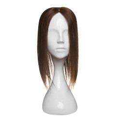 Partial Virgin Natural Hair Wig 35cm Chocolate Brown Partial Virgin Natural Hair Wig 35cm Chocolate Brown