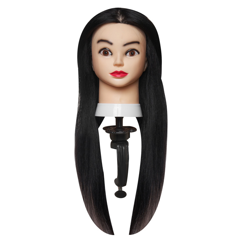 Practice Mannequin Head with Natural Black Hair 45–50 cm Practice Mannequin Head with Natural Black Hair 45–50 cm