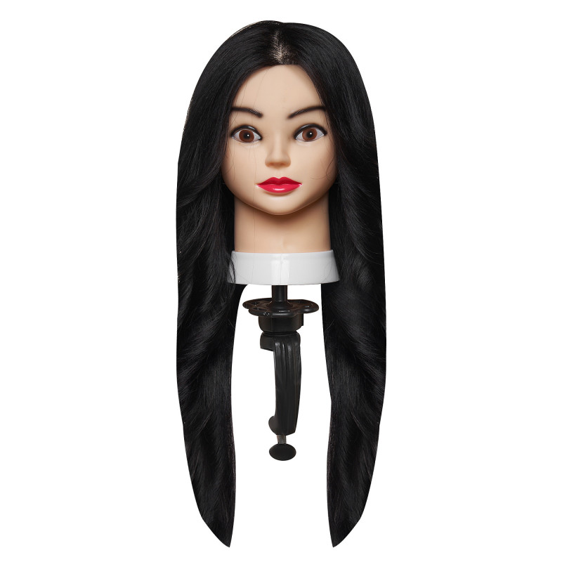 Practice Mannequin Head with Natural Black Hair 45–50 cm Practice Mannequin Head with Natural Black Hair 45–50 cm