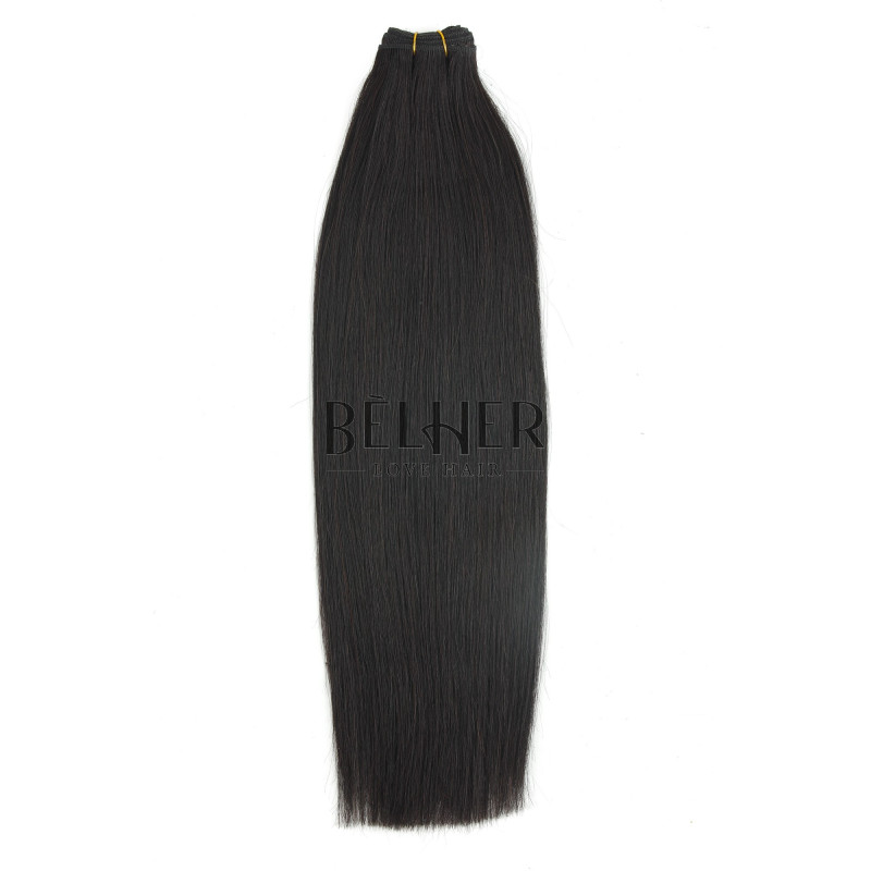 Negru Natural Extensii Cusute Deluxe