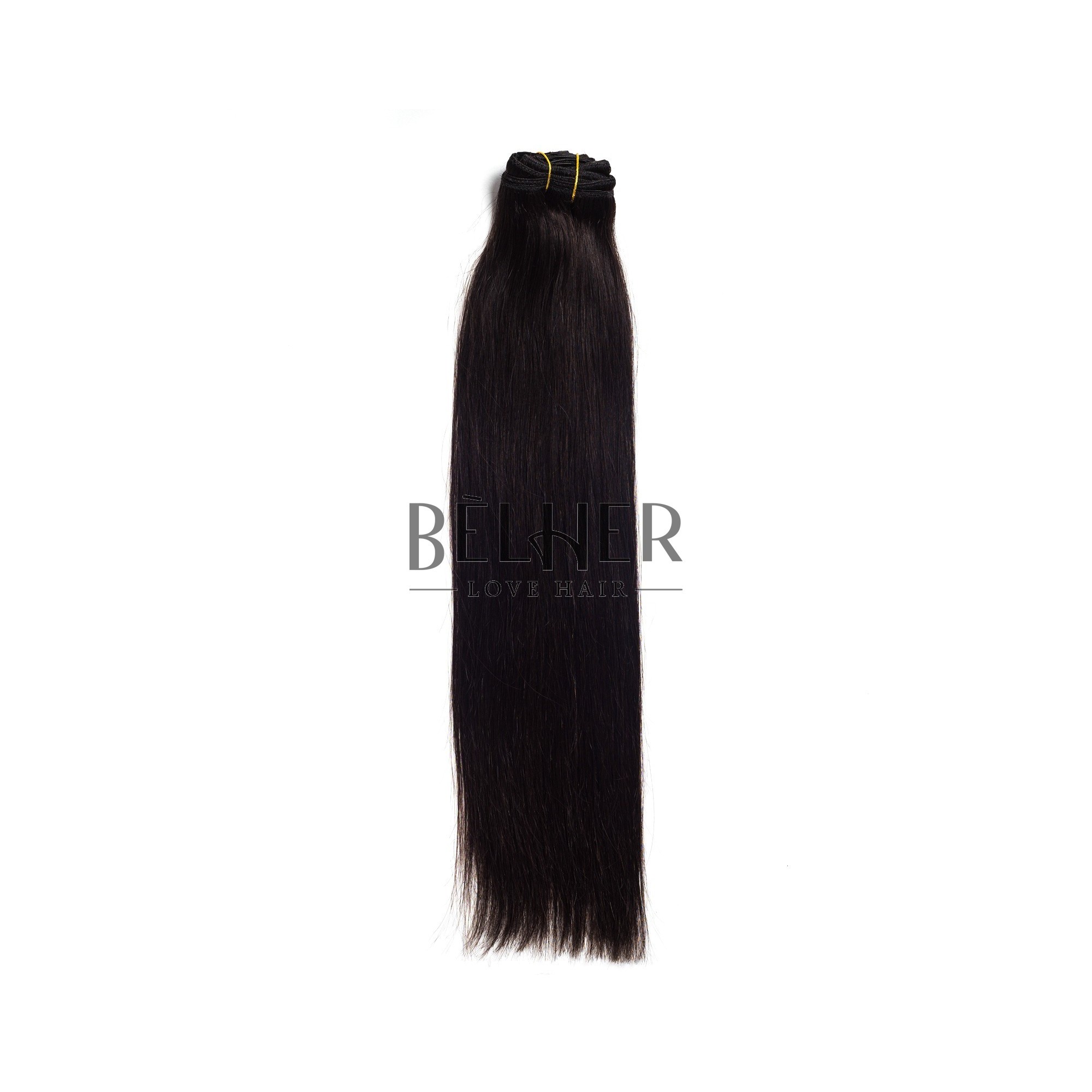 Extensii clip-on premium negru natural