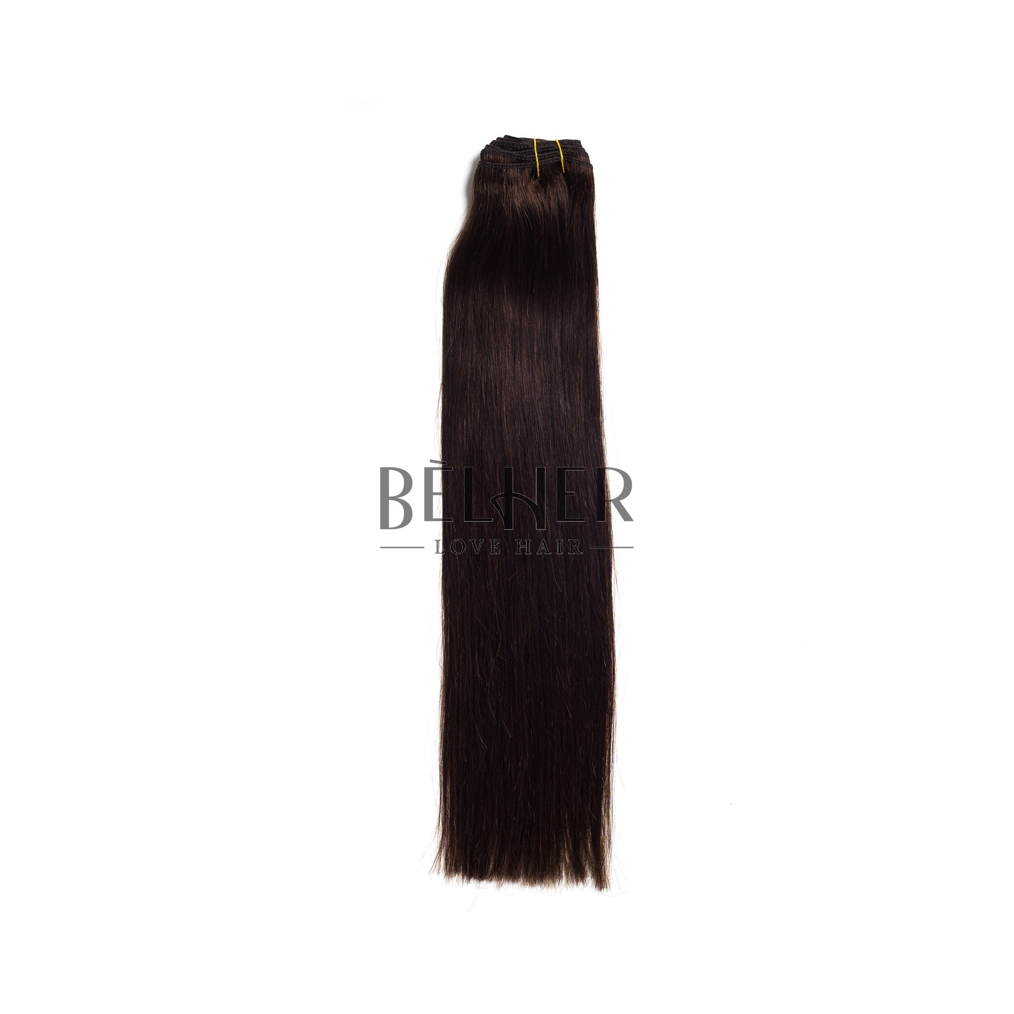 Extensii clip-on premium saten inchis natural