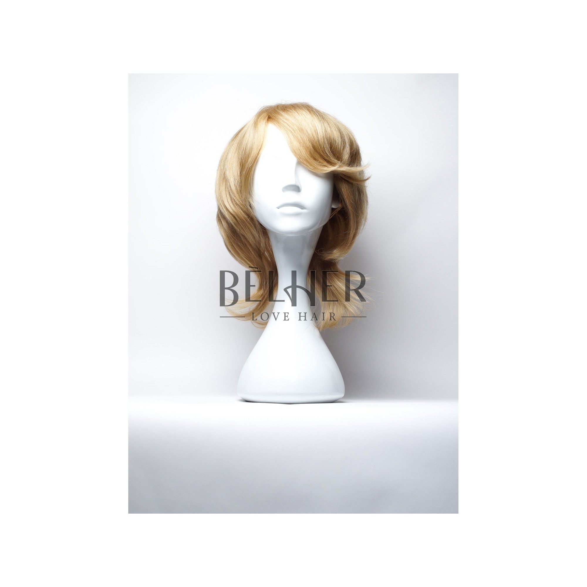 Peruca naturala selma blond cenusiu