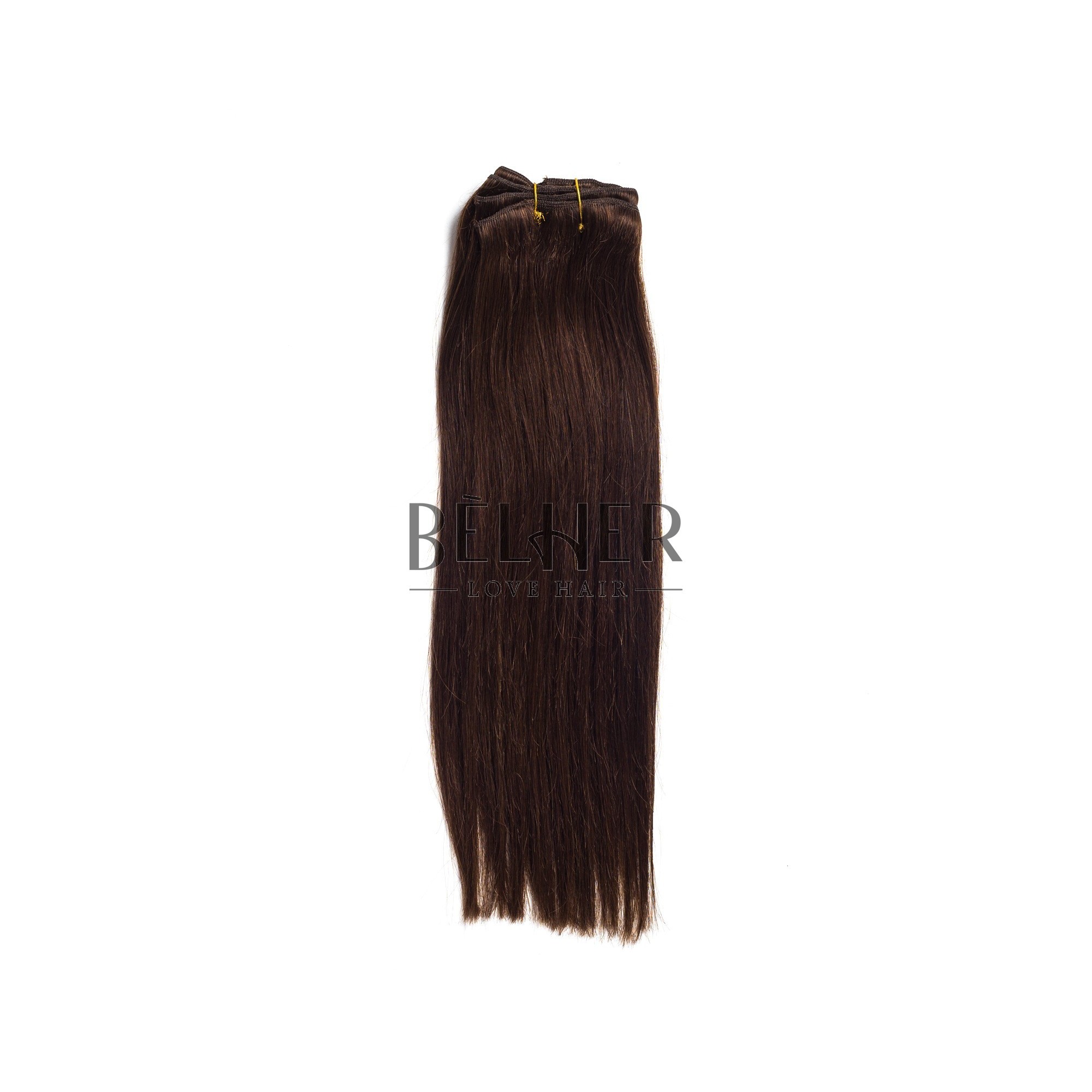 Extensii clip-on premium ciocolatiu