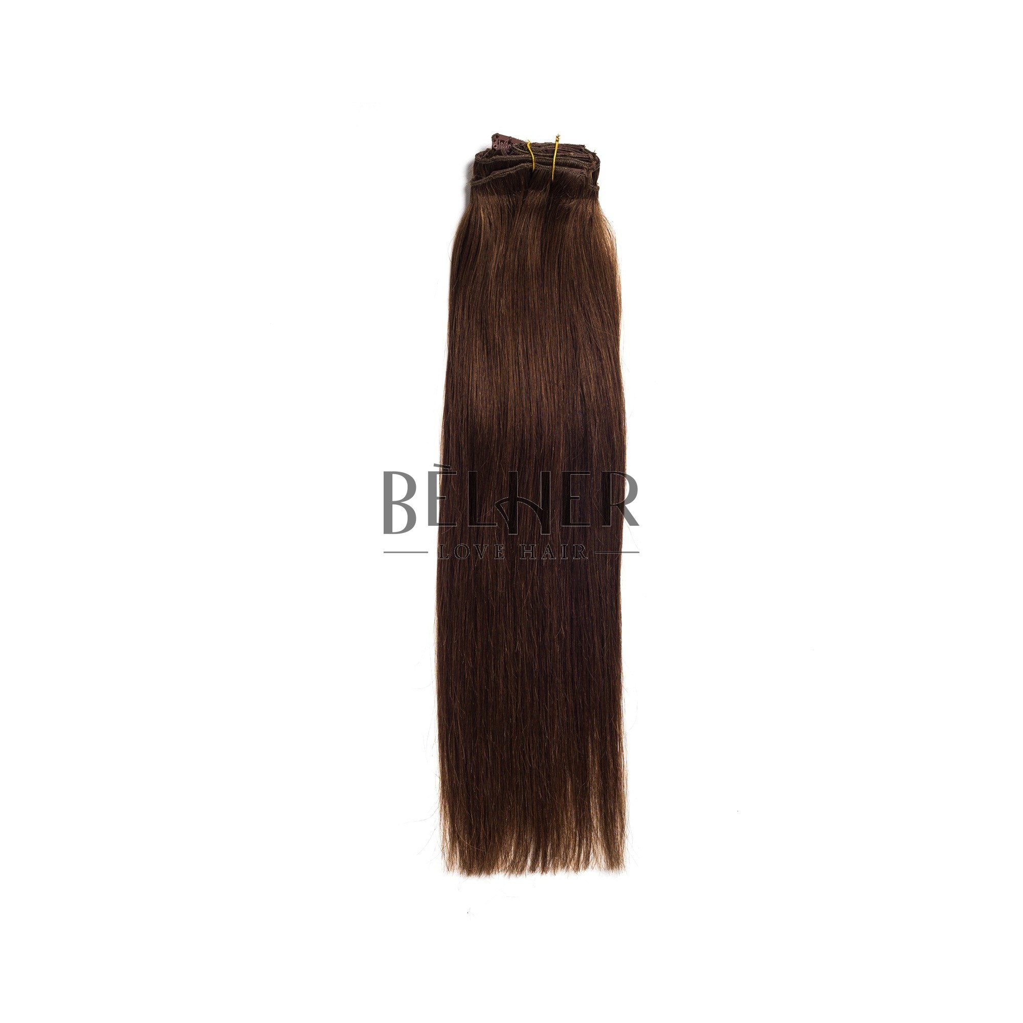 Extensii clip-on premium saten auriu
