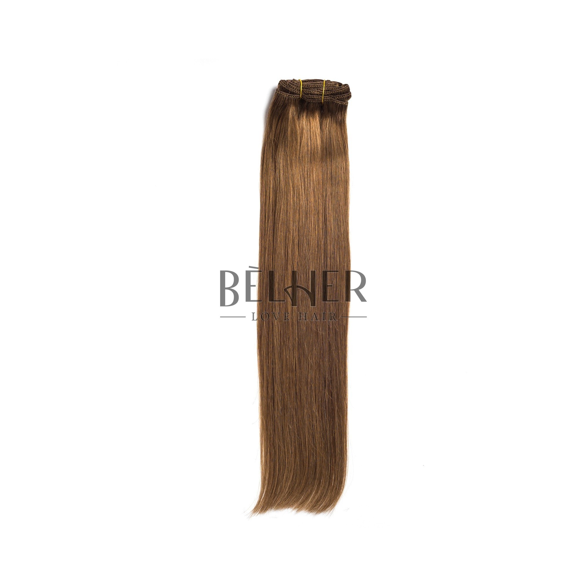 Extensii Clip-On Premium Blond Inchis Cenusiu