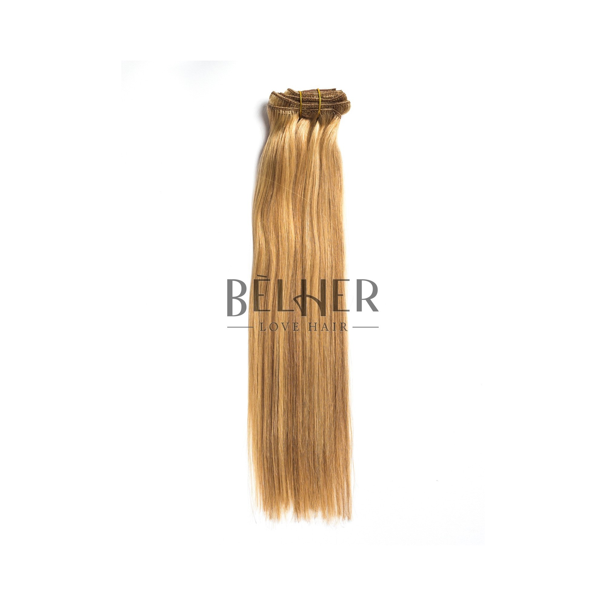 Extensii clip-on premium mix blond cenusiu