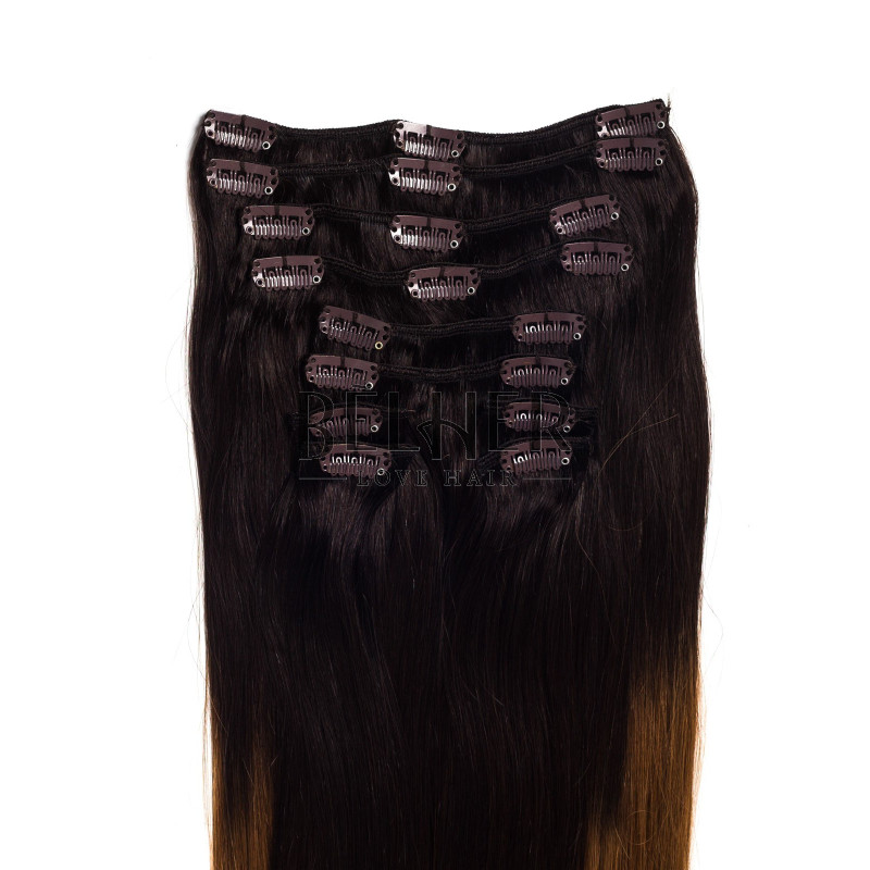 Ombre Saten Inchis/Aramiu Clip-On Premium Ombre Saten Inchis/Aramiu Clip-On Premium