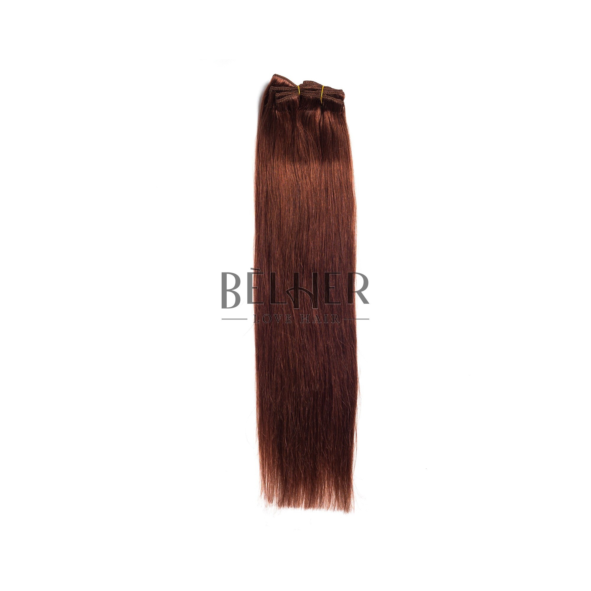 Extensii clip-on premium saten roscat