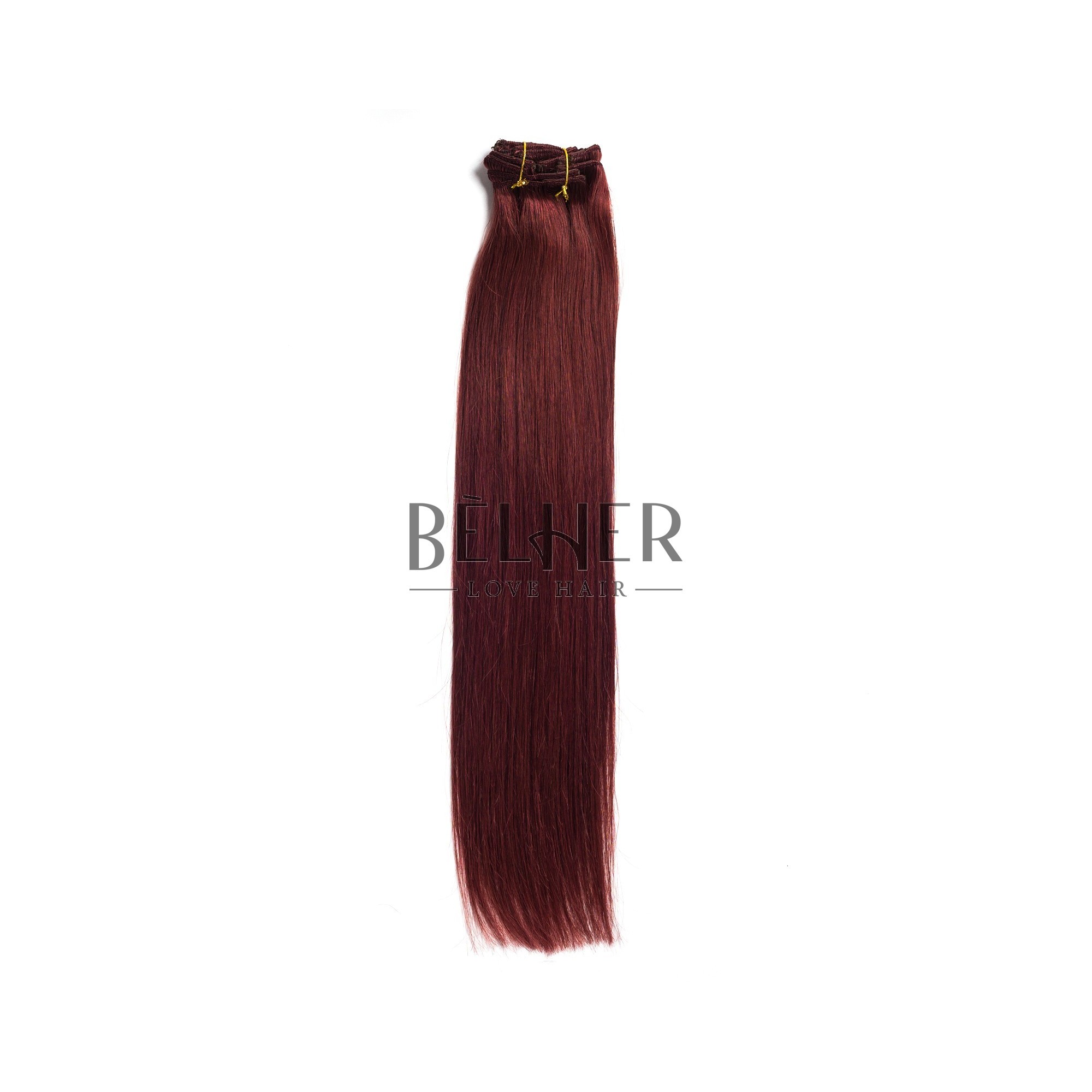 Extensii clip-on premium burgundy