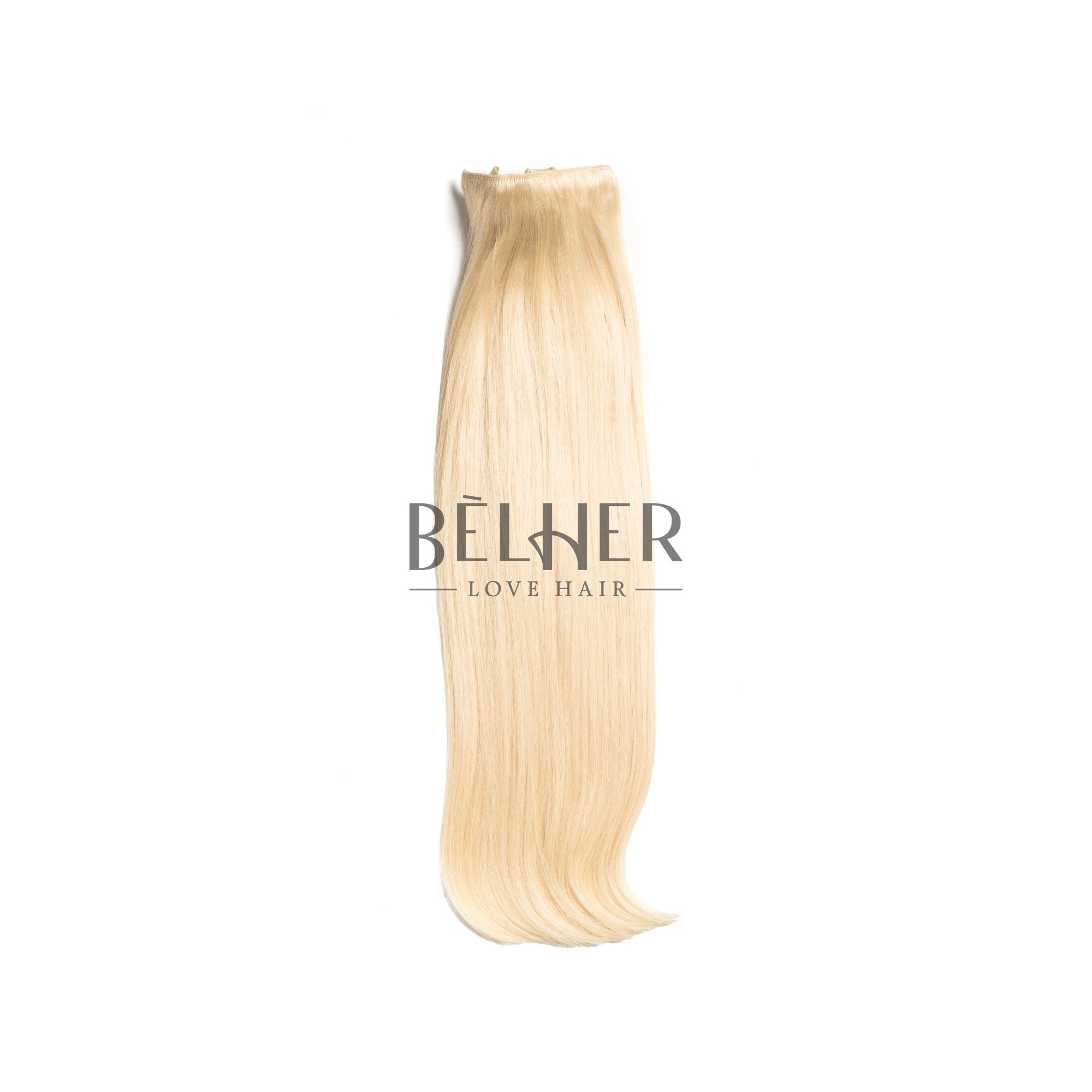 Extensii clip-on deluxe blond platinat