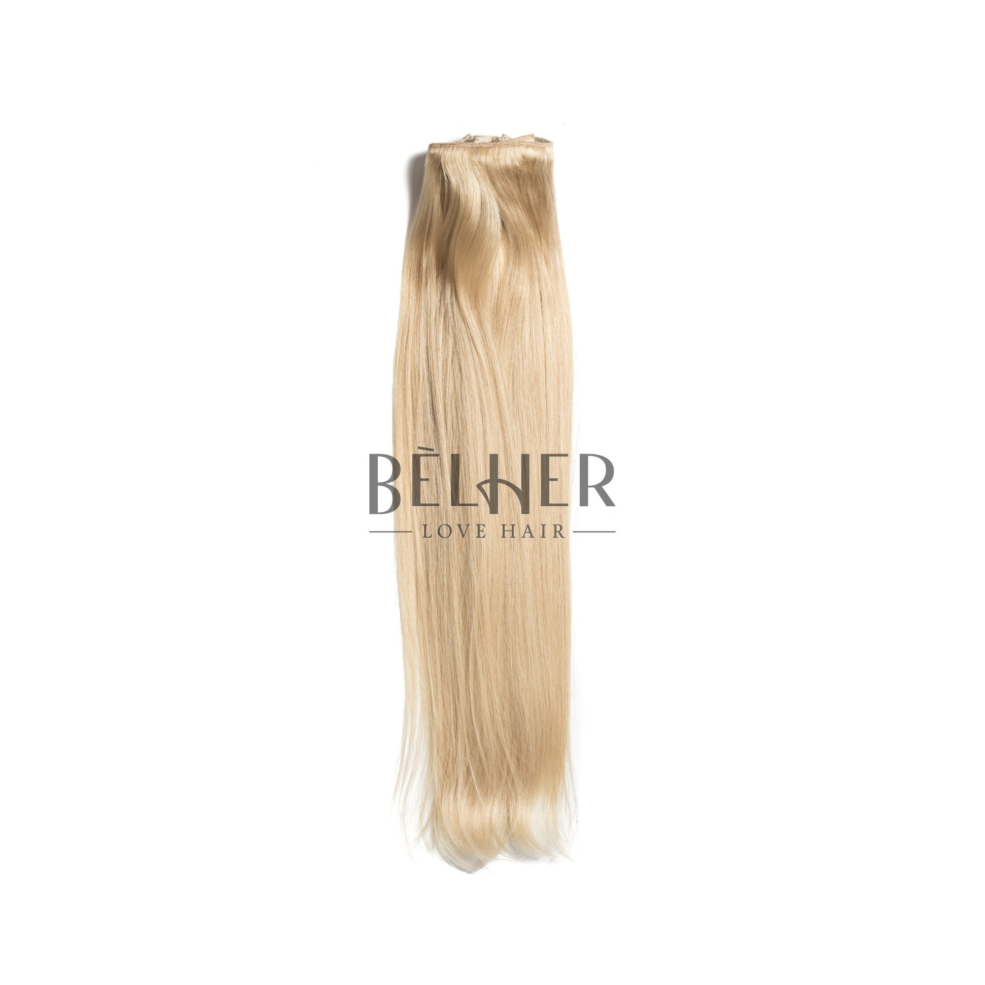 Extensii clip-on deluxe blond deschis cenusiu