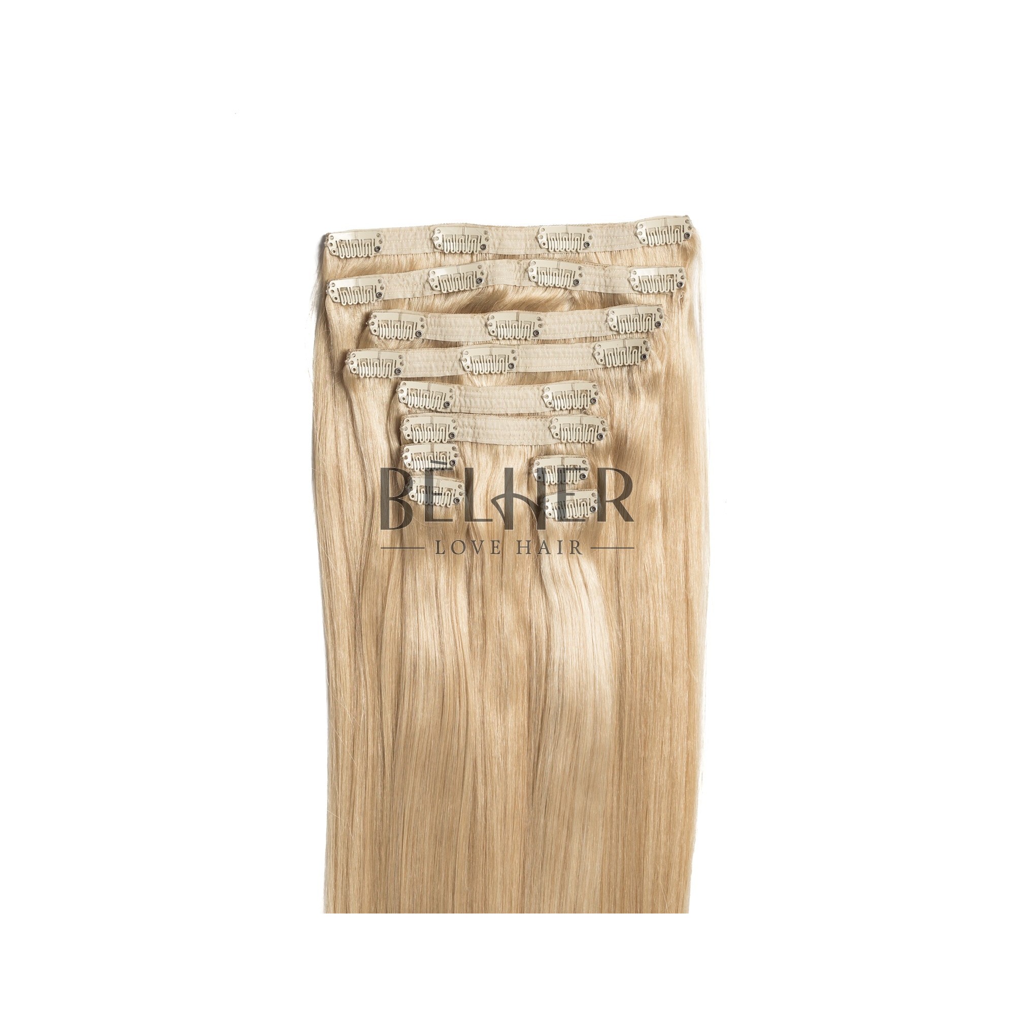 Extensii clip-on vip blond deschis cenusiu