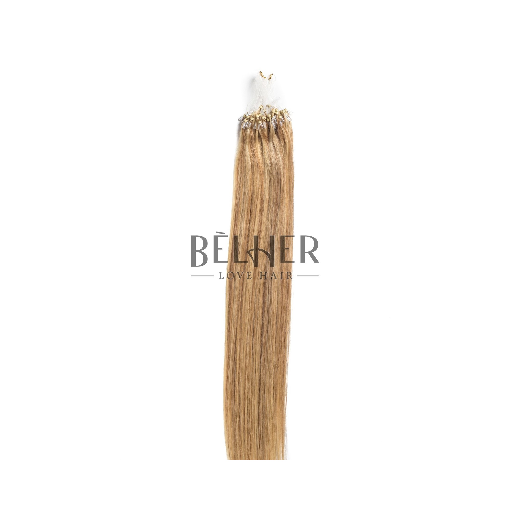 Extensii microring premium mix blond cenusiu