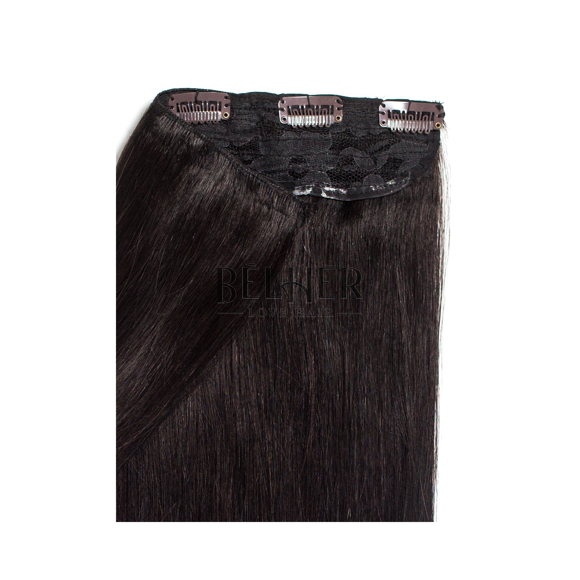 Tresa clip-on deluxe saten inchis