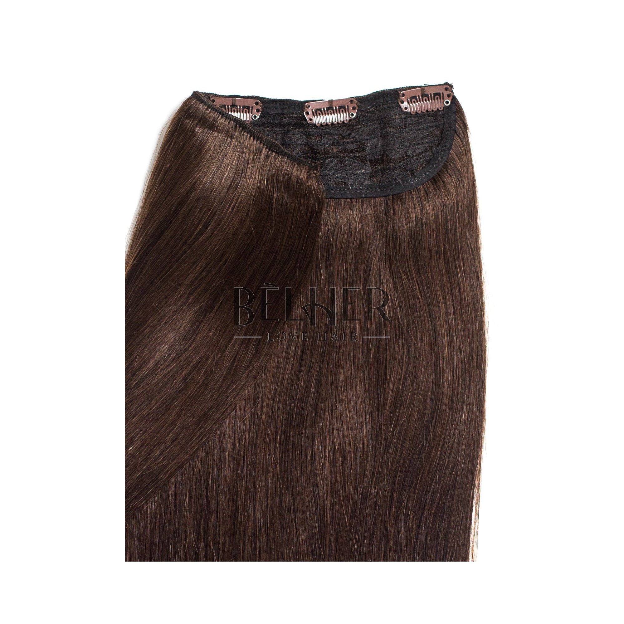 Tresa clip-on deluxe ciocolatiu