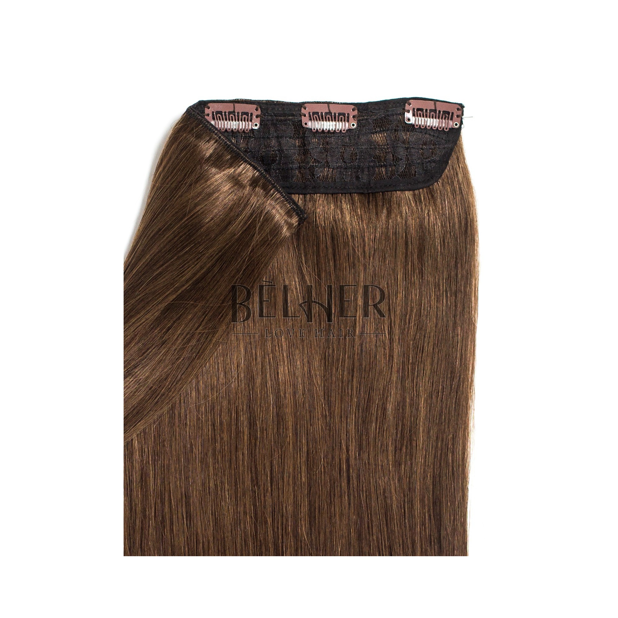 Tresa clip-on deluxe saten natural
