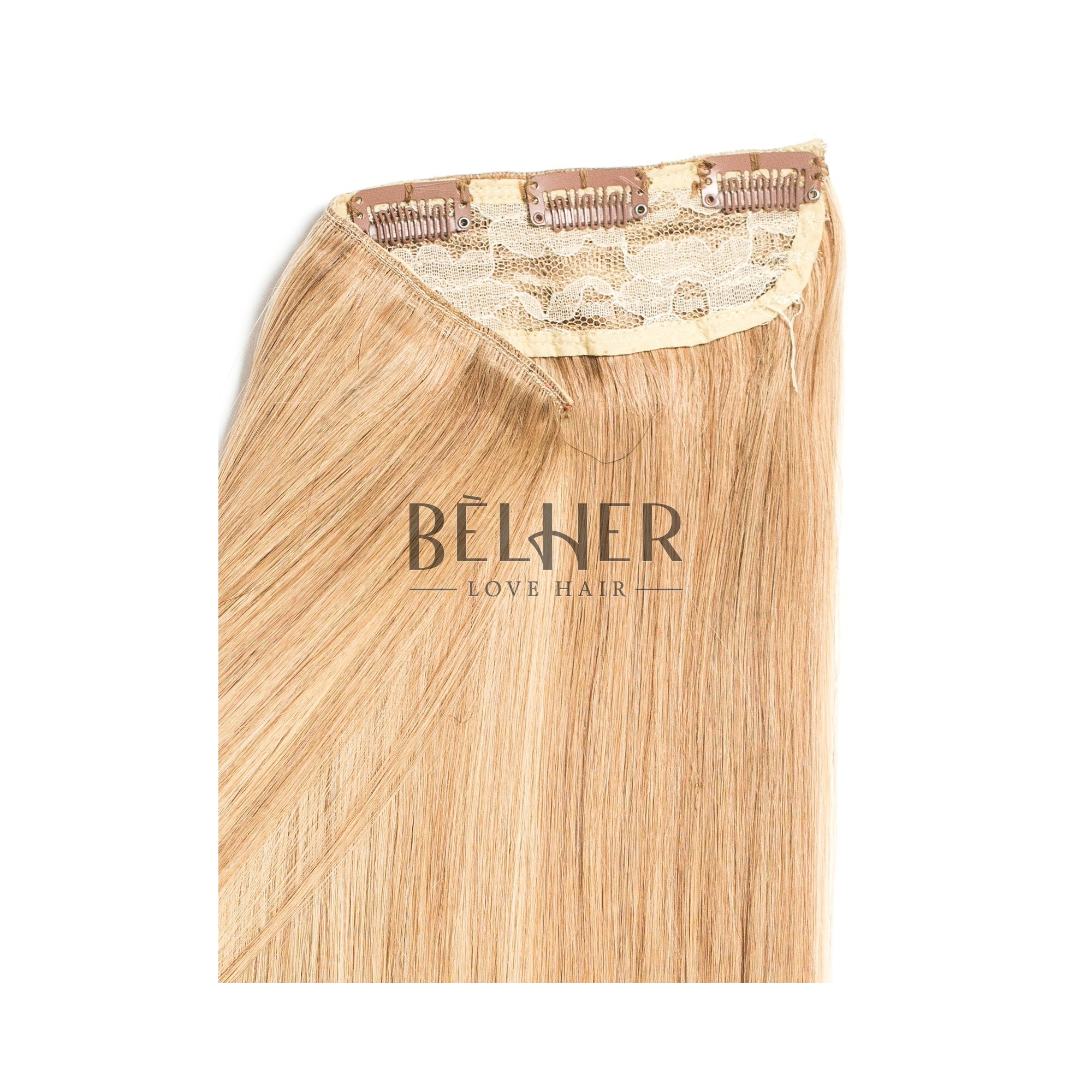 Tresa clip-on deluxe mix blond cenusiu