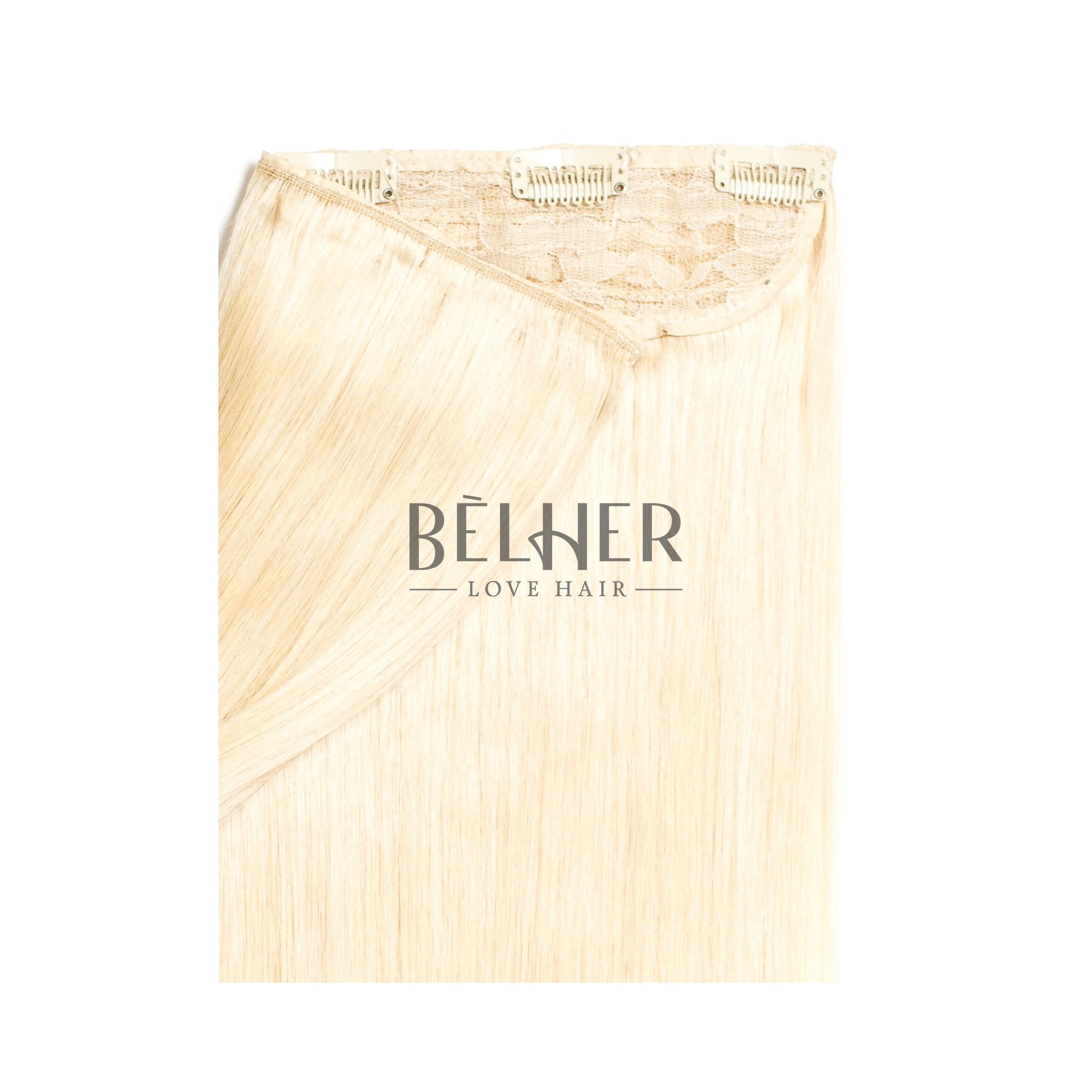 Tresa clip-on deluxe blond platinat