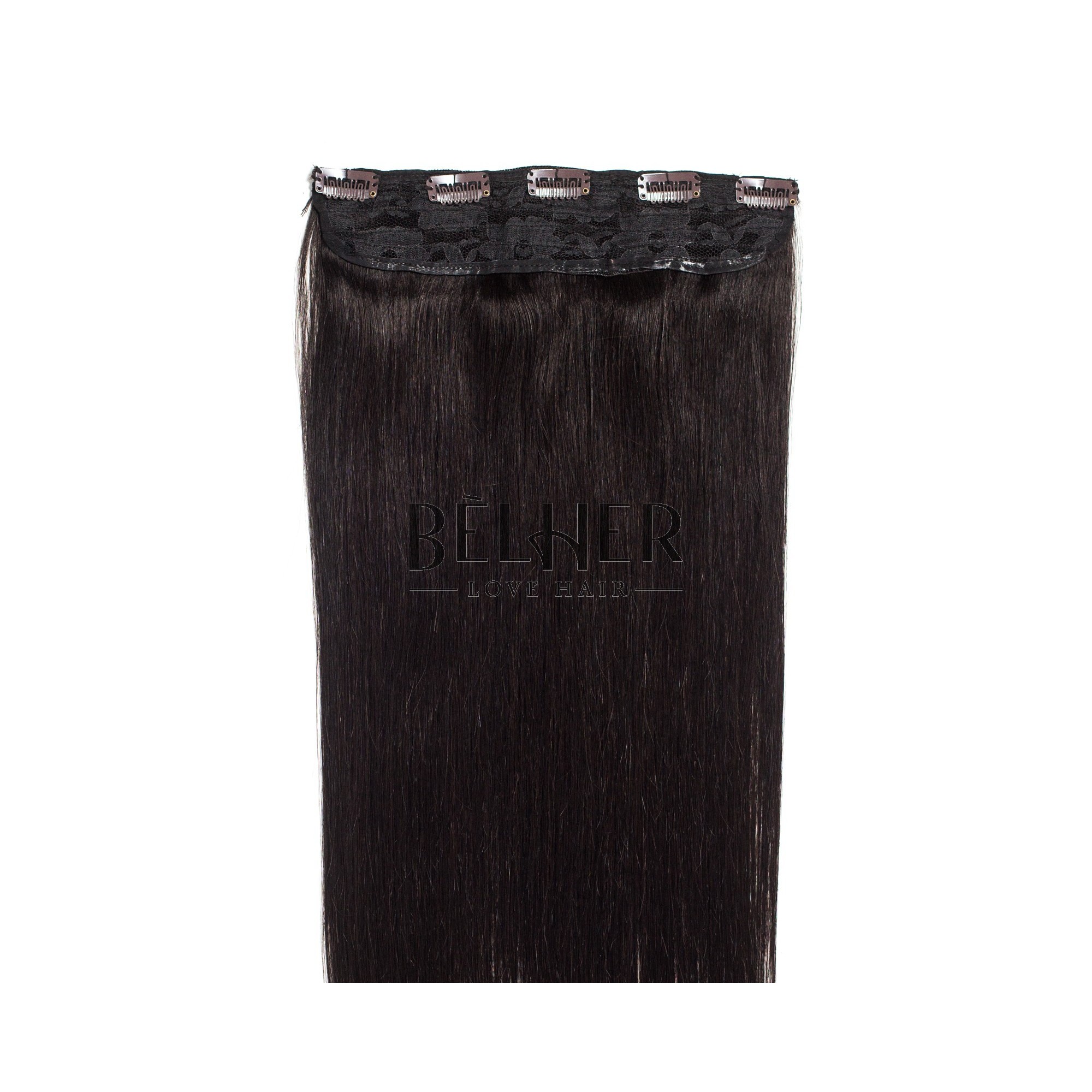 Tresa clip-on premium saten inchis