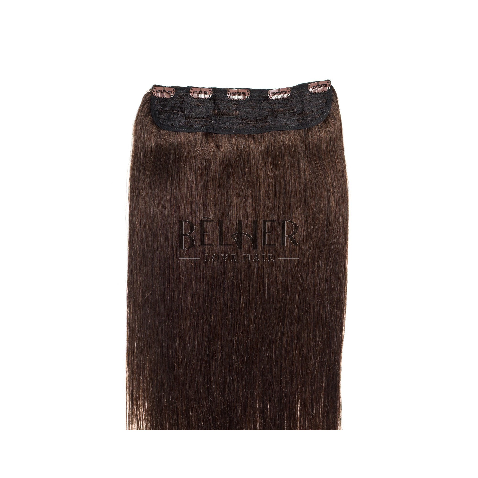 Tresa clip-on premium ciocolatiu