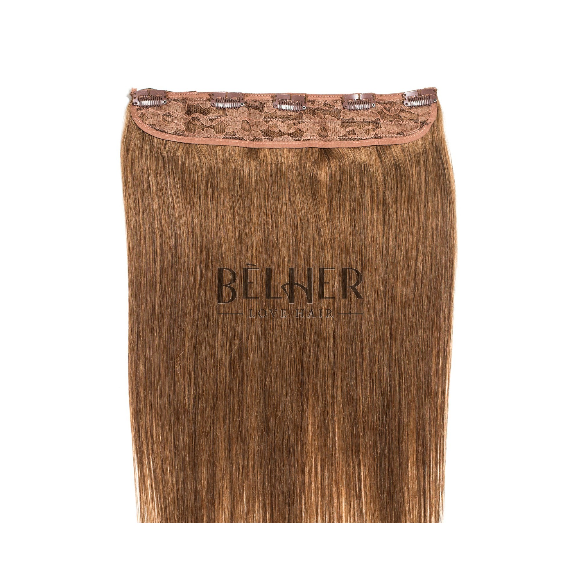 Tresa clip-on premium saten auriu deschis