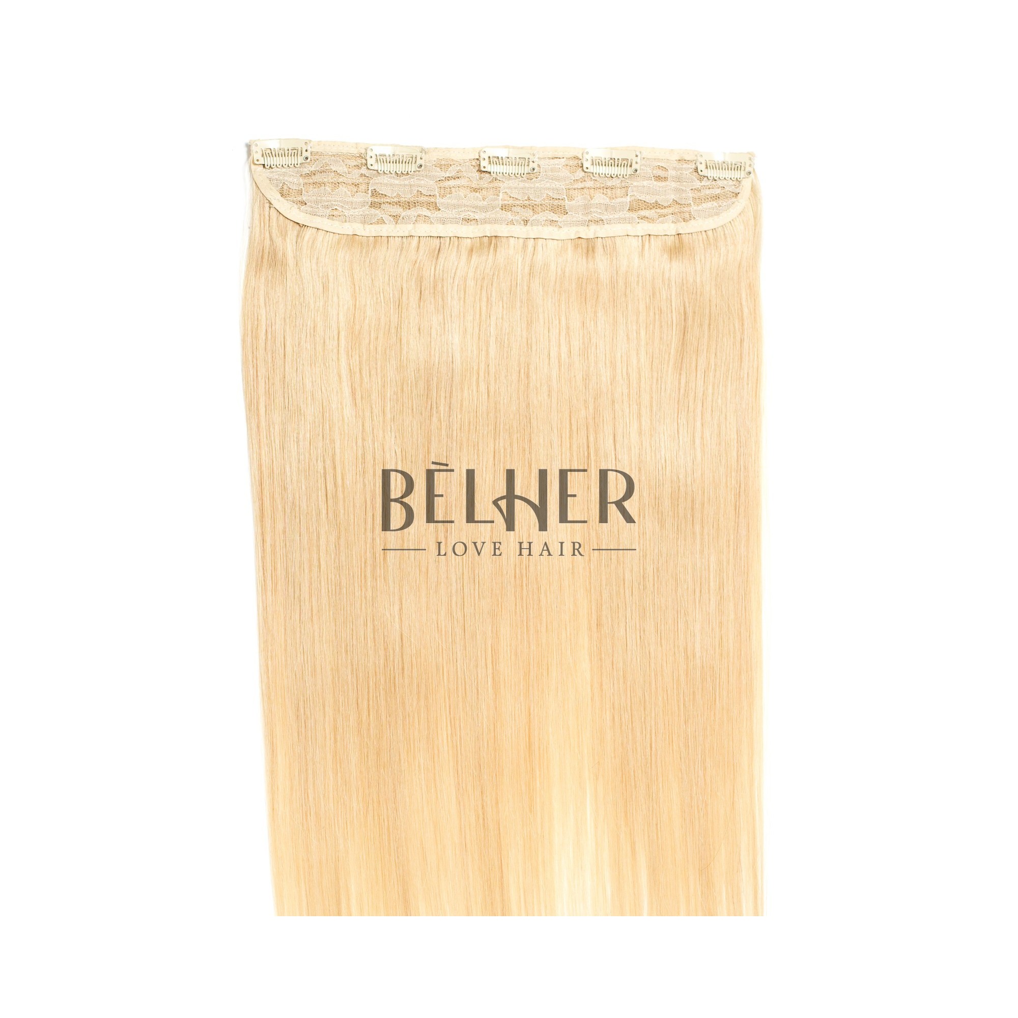 Tresa clip-on premium blond cenusiu