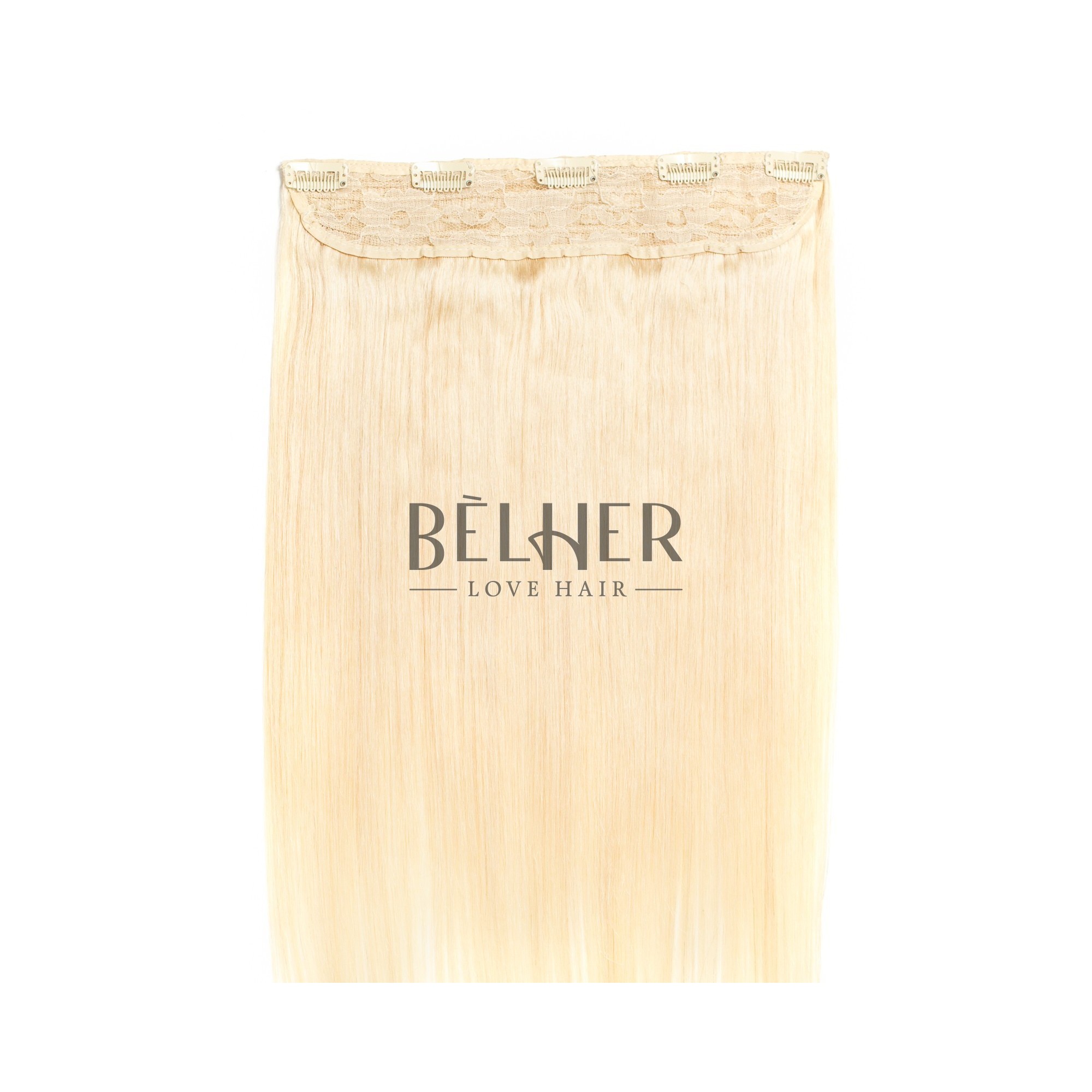 Tresa clip-on premium blond platinat