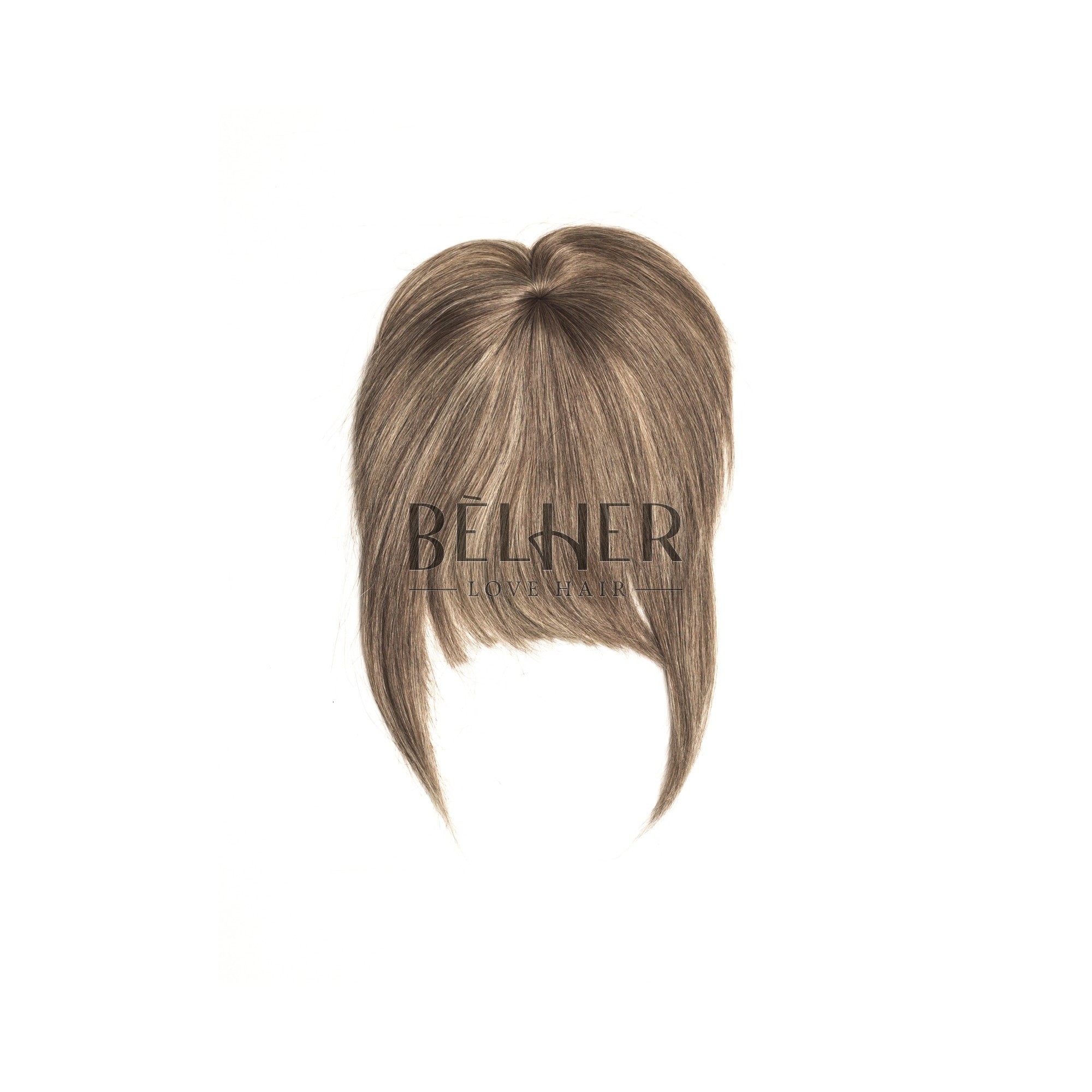 Breton natural cu calota mix blond cenusiu