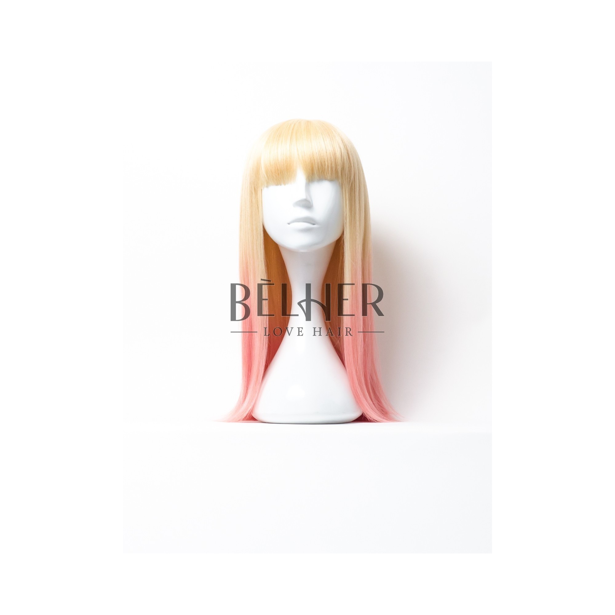 Peruca sabrina ombre blond-roz