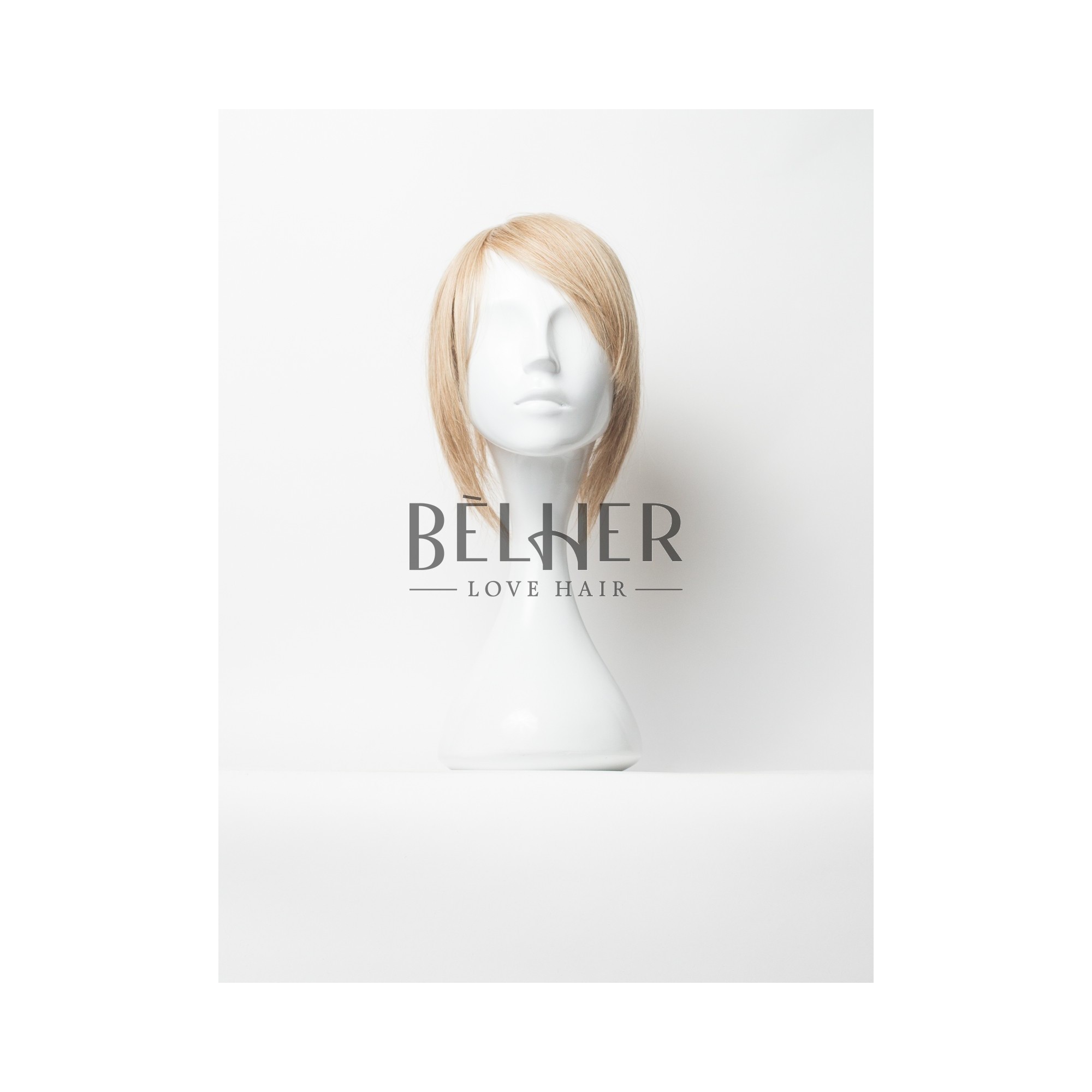 Peruca partiala naturala clip-on blond aluna