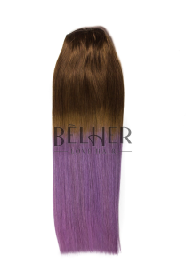 Extensii Ombre Saten Natural/Purple Clip-On DELUXE
