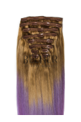Extensii Ombre Blond Aluna/Pastel Purple Clip-On DELUXE